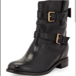 Stylish Leather Kate Spade Moto Boot